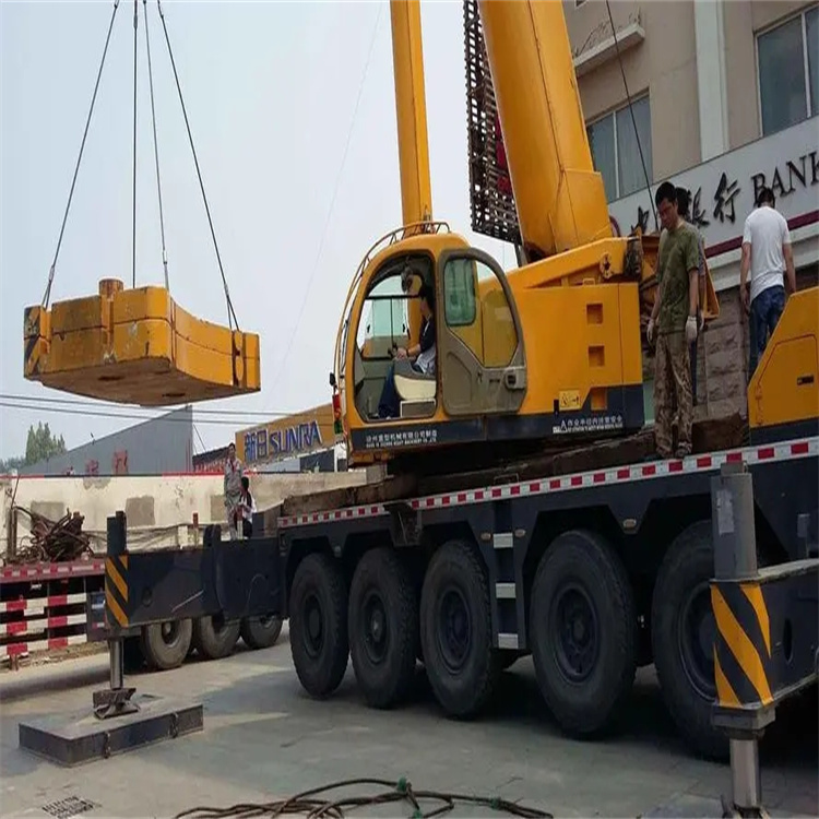 乐业当地吊车出租|机器吊装|75吨|工厂搬迁服务